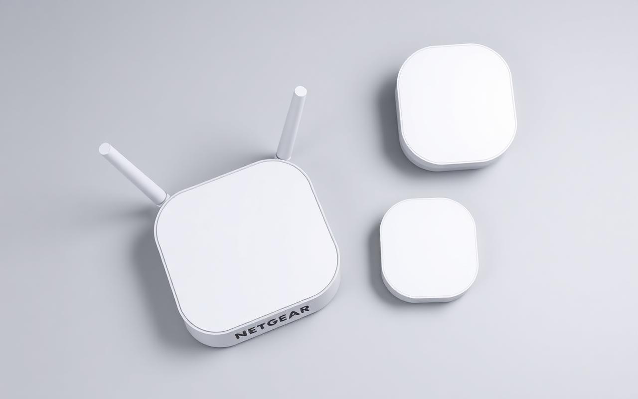 Netgear Orbi mesh WiFi router with satellites